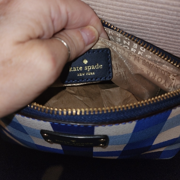 Kate Spade NWOT Gingham CrossBody - Picture 5 of 7